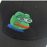 Sad Frog Embroidery Baseball Cap